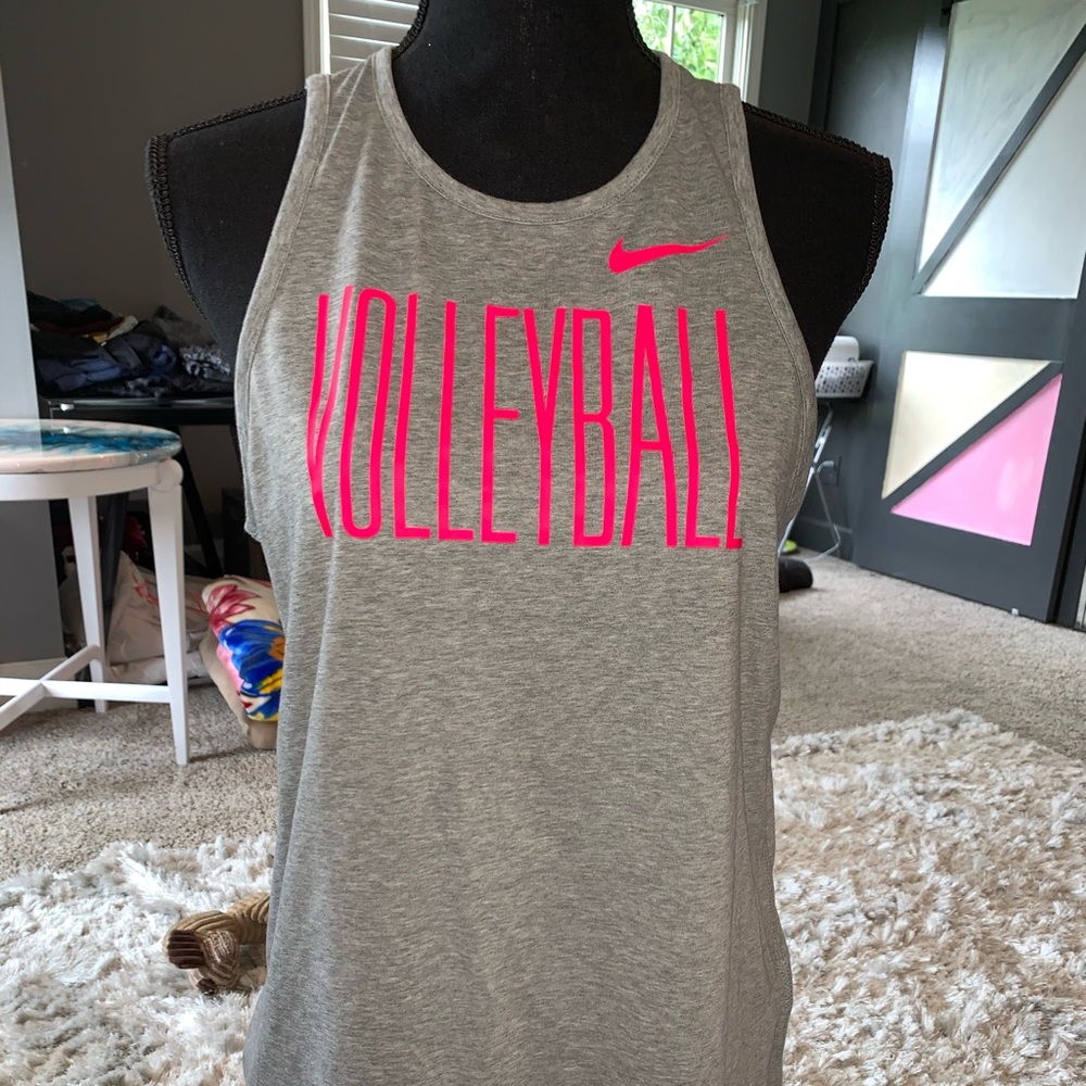 nike grey volleyball top